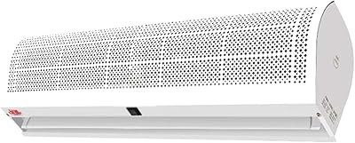Trade silent air curtains, white metal veneer, low noise, 2 speeds + remote control, indoor air curtain machine, invisible barrier, 90 cm.. Shop smart with DIAYTAR NIGERIA, offering a vast product range delivered to your doorstep within a week.