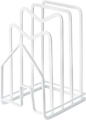 Cuttall board support and cutting board organizer, cover support for pots and stoves, thin support for pots and cooking plates, drying display, kitchen counter, cabinets and desk support, durable metal 12.5 x 14.5 x 21.5 cm, white.. Shop across categories at DIAYTAR NIGERIA with the confidence of affordable prices and delivery within 8 days.