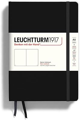Average notebook Loichsturm 1917 A5, rigid cover, 251 numbered pages (black, uni).. DIAYTAR NIGERIA: Creating access to affordable products for every Nigerian with our swift delivery service.
