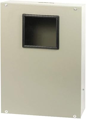 New Stromzähler box with transparent window with 3 metallic gray levels 38 x 25 x 14 cm.. DIAYTAR NIGERIA redefines convenience with our vast product selection and swift nationwide delivery.