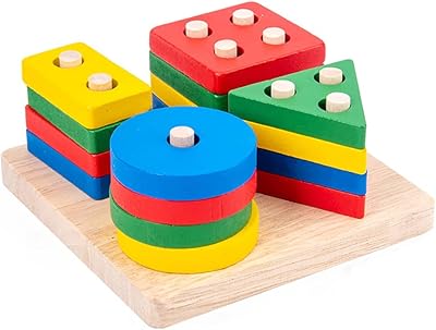 Wooden Montessori Wooden Toys Yallajoy Banque Puzzle Colorful shapes for children.. DIAYTAR NIGERIA: Bringing quality products to your doorstep at prices that won't break the bank.