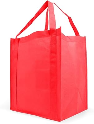 Reusable grocery bag, reinforced handle bag, 33 cm x 38 cm x 25 cm with 50 cm handle, package of 10.. Discover endless possibilities with DIAYTAR NIGERIA's comprehensive catalog and budget-friendly delivery.