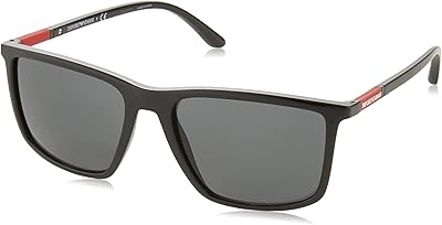 Modern rounding sunglasses Emporio Armani for men, black/dark gray, one size.. DIAYTAR NIGERIA connects you with thousands of products at competitive prices, delivered within a week.