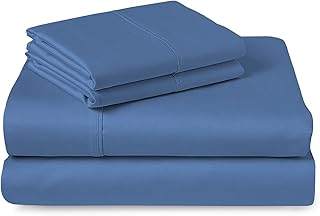 Pizuna cotton bed set 400 threads for King size bed, royal blue, 100 % soft cotton with long fibers with hem of 4.. DIAYTAR NIGERIA delivers more than products - we deliver affordable solutions within days.