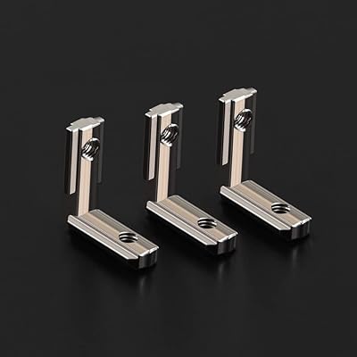 Internal corner connector in the form of the gonryun, hidden support, with screws, suitable for the connection of extruded aluminum profile with T 2020 tank (black, 16 pieces).. Shop smart with DIAYTAR NIGERIA's vast selection and enjoy affordable shipping in just 5-8 days.