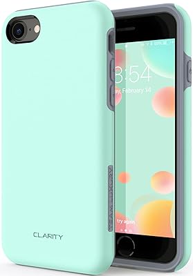 Luxury team shell for iPhone 7/iPhone 8, [Clarity series] TPU + PC update [Shock absorption] Superior quality protection shell for Apple iPhone 7 and 8 (4.7 inches) (mint/mint gray))))))).. DIAYTAR NIGERIA: Nigeria's answer to affordable online shopping with reliable 5-8 day delivery guarantee.