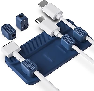 Odlozi magnetic cable support, versatile desktop cable organizer, 3 different sizes of magnetic clips for lighting cables, USB C cables and small cables (blue).. With DIAYTAR Nigeria, everything is within reach — and within budget.