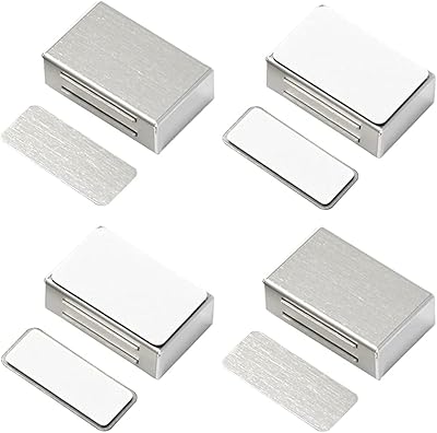 HSWY wardrobe magnetic adhesive package of 4 steel door magnetic locks.. Shop with ease at DIAYTAR NIGERIA, Nigeria's premier e-commerce platform offering budget-friendly shipping.