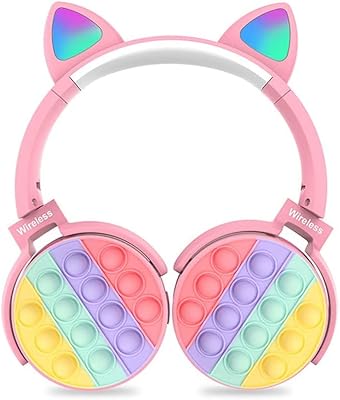 Badom supra-ear-eighty headset wireless with pop and light bubbles.. One platform, endless products — welcome to DIAYTAR Nigeria.