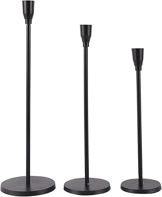 Fooddrop black matt candlestick lot of 3 conical candles Decorative candle for weddings.. Experience the power of choice with DIAYTAR NIGERIA's vast catalog and affordable 5-8 day delivery.