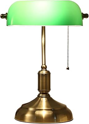 Traditional banker lamp lags in emerald green glass handmade.. Experience shopping satisfaction with DIAYTAR NIGERIA's vast selection and budget-friendly delivery options.