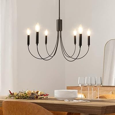Modern rustic black chandelier 6 Lights Dining Randy Shooting Rustic Lustre Artificial Lustre Sputnik Chandelier For Kitchen Bedroom Foyer.. From Lagos to Kano, DIAYTAR Nigeria delivers across Nigeria in days.