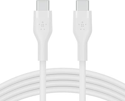Flexible loading and synchronization cable USB-C to USB-C-CE BELKIN, 3 meters long of Boost Load | Quick and robust loading for Apple MacBook Air/Pro, iPad Pro/Air/Mini, Samsung Galaxy S23/22 Ultra - White.. DIAYTAR NIGERIA delivers more than products - we deliver affordable shopping satisfaction nationwide.