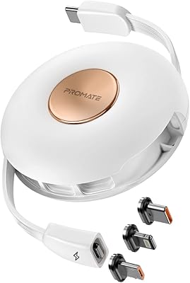 Retractable magnetic charging cable 3 in 1 ProMite with port.. No hidden costs, no long delays — just DIAYTAR Nigeria convenience.