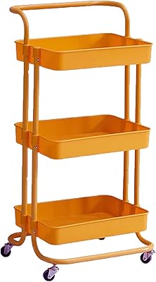 Dreammon's link storage trolley, storage trolley for kitchen unit, bathroom, laundry room, swivel trolley with wheels (color: orange).. Nigeria's fastest-growing e-commerce site offers unbeatable prices and delivery within 8 days.