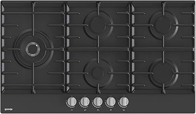 Gorenje GW951MB built -in gas stove, 60 cm, 5 gas burners, cast iron saucepan support, ignition with one hand, black, 1 year warranty.. Experience the future of online shopping with DIAYTAR NIGERIA's extensive product range and competitive pricing.