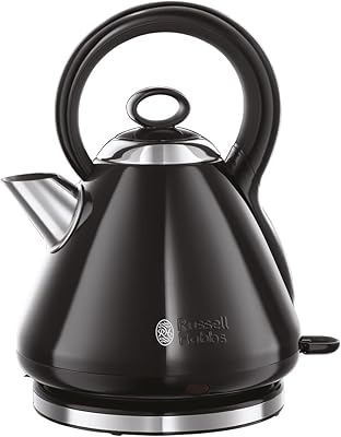 Traditional electric kettle Russell Hobbs 26410 - Rapid boil stainless steel kettle, boil 1 cup of 235 ml in 48 seconds, 1.7 l, 3000 W, black.. Home to endless choices and pocket-friendly prices — DIAYTAR Nigeria.