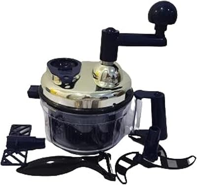 Timber Kitchen Powerful manual chopper (blue) - Hachoier/mixer/mixer to chop fruits, vegetables, nuts, herbs and onions for sauce and salad.. Discover endless possibilities with DIAYTAR NIGERIA's extensive product range and affordable shipping.