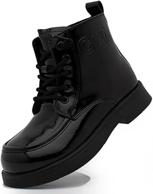 Winter shoes for Lucky Kids boys and girls with side zipper and laces for young children and big children in black.. DIAYTAR NIGERIA: Redefining e-commerce with affordable prices and reliable nationwide shipping.