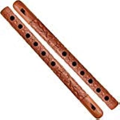 A set of two traditional wooden flutes with wonderful sound - a flute gift for children | all.. DIAYTAR NIGERIA: Where value shopping meets reliable 5-8 day delivery across the nation.