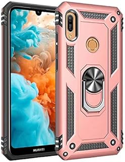 Robust Sossus military quality hybrid shell with integrated metal rotary ring and crutch for Huawei Honor 8a (Rose Gold).. No stress, no delays — DIAYTAR Nigeria is your trusted shopping partner.
