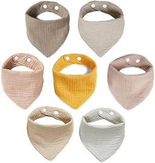 Baby bibs, composed of 7 pieces 100% cotton, for unisex children, a lot of 7 colors plain for teething and drool, pink, 1.. DIAYTAR NIGERIA: Your trusted e-commerce partner with extensive product choices and affordable delivery.