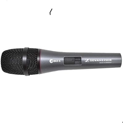 Sennheiser E865-S Vocal capacitor microphone for vocal speech, speech and home recording in the studio. sensitive for sound reproduction at home or on stage live with switch on/stop.. Nigeria shops with DIAYTAR — wide selection, fast shipping, and great value.