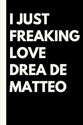 I love Drea de Matteo: notebook lined birthday gift for lovers.. DIAYTAR NIGERIA: Your trusted e-commerce partner with extensive product choices and affordable delivery.
