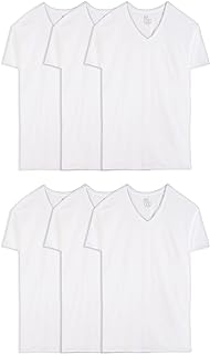 V-collar t-shirt Fruit of the loom for men.. Discover the joy of choice with DIAYTAR NIGERIA's extensive selection and budget-friendly shipping.