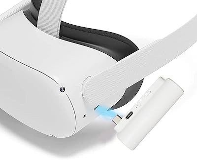 VR Power Bank capsule for Oculus Quest 2, ultra light portable external battery compatible with Oculus Elite Band and Type C phones (white).. DIAYTAR NIGERIA: Your trusted marketplace that combines variety, affordability and reliable shipping.