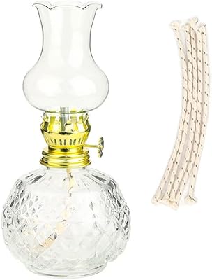 Amanigo - Oil lamp, Glass kerosene lantern - Vintage storm lamps for indoor use (7 inches).. Shop from our extensive catalog at DIAYTAR NIGERIA and enjoy doorstep delivery in just 5-8 days.