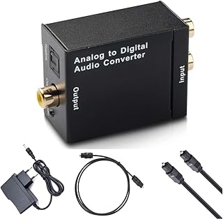 RCA right/left analog-numeric audio converter, fiber optics Speedif coaxial.. DIAYTAR Nigeria: Your one-stop online shop with unbeatable prices and nationwide delivery in under 8 days.