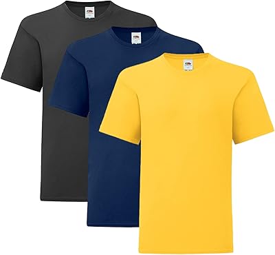 Iconic 150 t-shirt for children, set of 3 (black, navy blue) 12-13, multi.. DIAYTAR NIGERIA: Putting quality products within reach of every Nigerian through our affordable marketplace.
