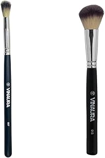 Professional outline brush (angular) and highlight brush (dome), for liquid products and creams. 2 brushes pack.. Need something fast? Order it now from DIAYTAR Nigeria.