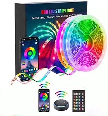 WiFi 10m LED strips with 24 keys, LED lights remotely for bedroom, kitchen, interior and outdoor decoration of the house.. Unlock a world of affordable products with DIAYTAR NIGERIA's expansive e-commerce platform.