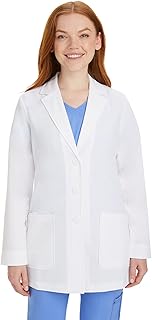 Midi Laboratory Sarrau with long sleeves and 3 pockets for women 5053 Faith The White Minimalist Collection, Violet.. DIAYTAR NIGERIA: Where shopping meets satisfaction with affordable prices and prompt delivery services.