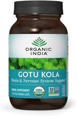Organic India is a food supplement for the nervous system and the brain of Gotu Kola (90 capsules).. More than a store — DIAYTAR Nigeria is your shopping partner.