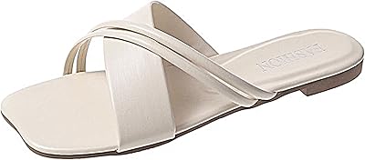 Flat sandals for women open white cross -white sandals dressed fashion.. Make every purchase count with DIAYTAR Nigeria — shop smart, shop fast.