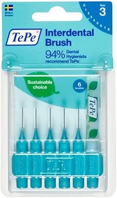 Tibi, blue, 0.6 mm interdental brush, pack of 6.. DIAYTAR NIGERIA: Your partner in affordable online retail with reliable delivery across the nation.