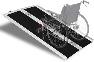 Ramp for 4-foot mayfair wheelchair for house entrance stairs, aluminum metal stairs for disabled people, temporary multi-plis portable porch, non-slip scooter ramp.. The best online shopping experience in Nigeria — DIAYTAR delivers it all.