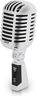 Retro dynamic vocal microphone classic cardioid unidirectional style with cable.. DIAYTAR NIGERIA: Your affordable gateway to thousands of products delivered promptly nationwide.