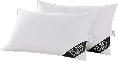 Set of 2 feathered pillows and sweet goose down 100 % Hotel quality cotton (15 % down).. DIAYTAR NIGERIA: Simplifying access to thousands of products with affordable nationwide shipping.