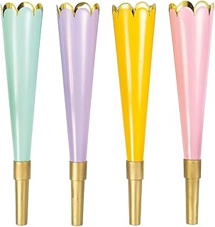 Unique Party 93472 - Creator of pastel and golden festive trumpet noise - Pack of 4.. Shop with purpose at DIAYTAR NIGERIA, where your money goes further and delivery is always prompt.