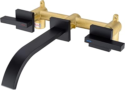 Brass Cascade Cascade Cascade Bathwater Bathwater Faucet, Square Lavabo Mixer with 2 Handles, Matt Black.. Experience the ease of one-stop shopping with DIAYTAR NIGERIA's diverse catalog and nationwide delivery.