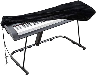 Piano keyboard cover with adjustable elastic rope and locking clip for 61/88 keys, digital piano (88 keys).. Discover the convenience of DIAYTAR NIGERIA's vast product range delivered affordably in 5-8 days.