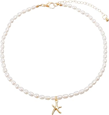 Natural freshwater pearl necklace for women, 14 -carat gold plated fashion necklace, handmade gift jewelry.. Shop from anywhere in Nigeria and receive your DIAYTAR purchases at affordable prices within a week.