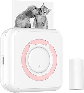 IRISI Mini Portable Pocket Thermal Printer Wireless Pocket, Portable USB Thermal Labs Printer with 57 x 30 thermal paper for newspapers, notes, scrapbooking (pink).. DIAYTAR NIGERIA: Where every shopping need is met with affordable prices and timely delivery.