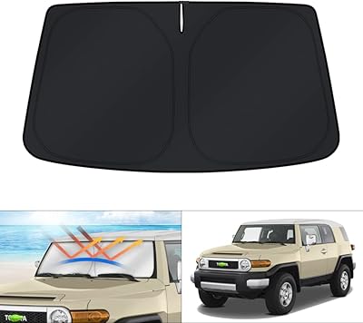 Foldable sun visor for Toyota FJ Cruiser Sport Utility 2007-2014 which blocks ultraviolet rays and keep your car in the fridge.. Your one-click solution to affordable shopping, DIAYTAR NIGERIA delivers quality products nationwide.