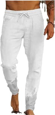 Cotton and linen casual pants for men, breathable mode, plain color, single free pants, size l, gray, m.. DIAYTAR NIGERIA connects Nigerians with quality products at affordable prices, delivered in 5-8 days nationwide.