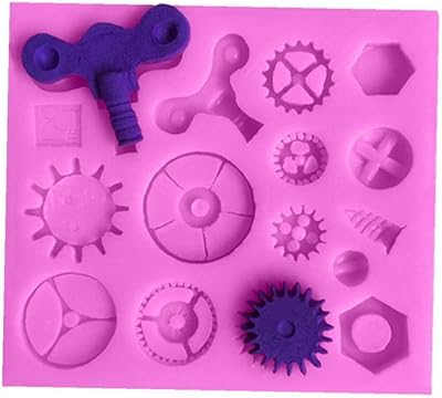 Steampunk theme gears gear screw Cooking mold melting chocolate cake cooking accessories.. DIAYTAR NIGERIA transforms online shopping with competitive prices and dependable nationwide delivery.